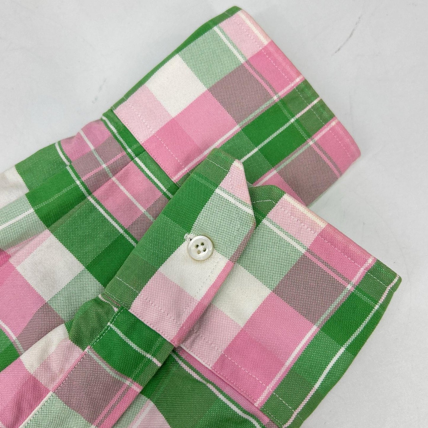MWL001AW6219 Pink x Green BD Shirt Top 1 Men's
