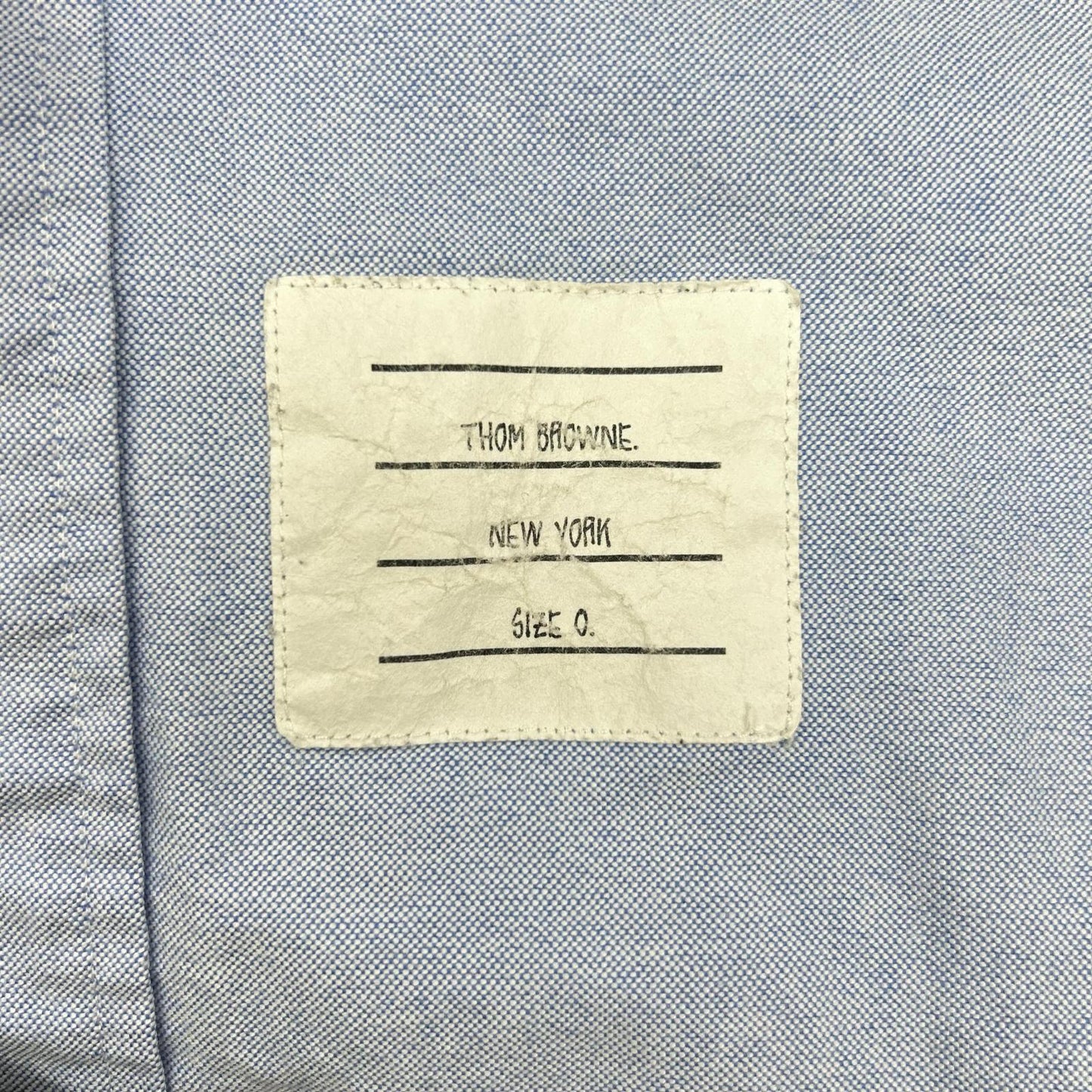 THOM BROWNE トムブラウン ブルー 4BAR BDシャツ トップス
