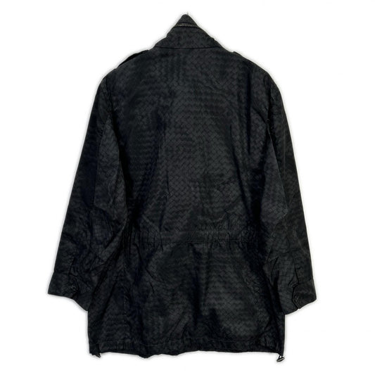 BOTTEGA VENETA ボッテガヴェネタ ブラック イントレプリント ナイロンジップコート コート