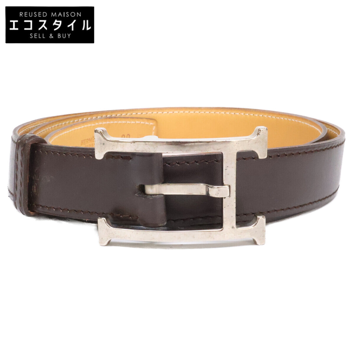 HERMES エルメス Hバックル □I刻 レザー ベルト – style-eco.shop