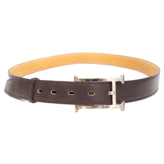 HERMES エルメス Hバックル □I刻 レザー ベルト