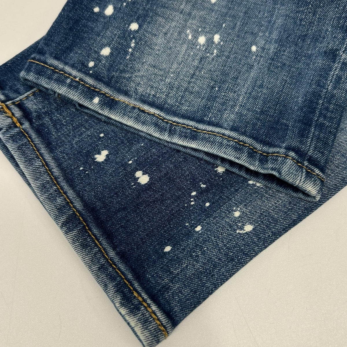 DSQUARED2 ディースクエアード S71LB1391 インディゴ ペイント加工 SKATER JEANS スケータージーンズ ボトムス