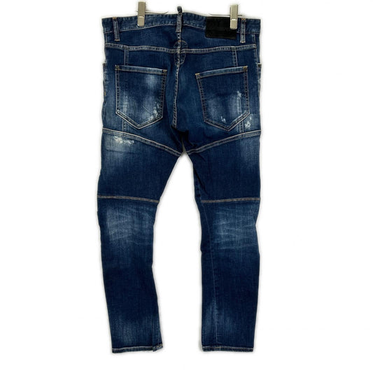 DSQUARED2 ディースクエアード S71LB1262 インディゴ コットン ダメージ加工 TIDY BIKER JEANS/タイディバイカー デニムパンツ ボトムス