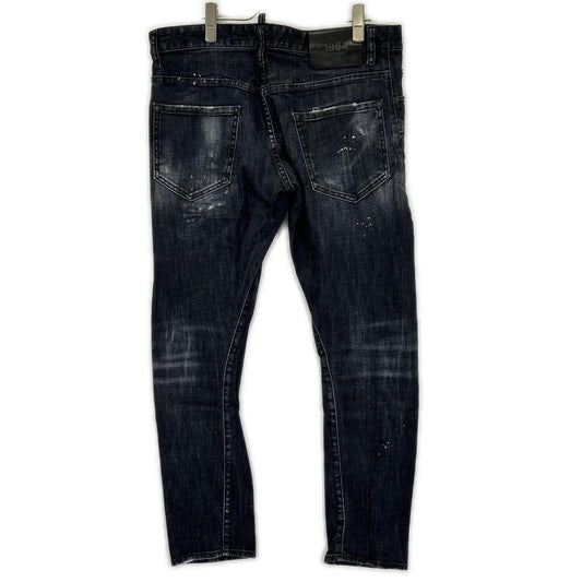 DSQUARED2 ディースクエアード S71LB1460 ブラック ダメージ加工 SEXY TWIST JEAN/セクシーツイスト デニムパンツ ボトムス