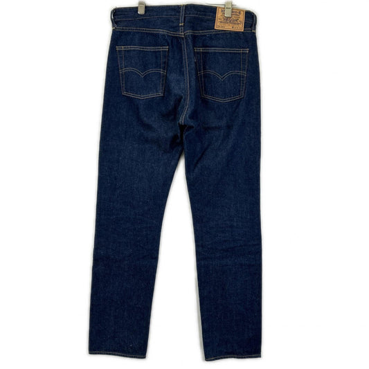 LEVI'S Indigo Made in Japan 501 Button-Fly Selvedge Denim Pants Bottoms
