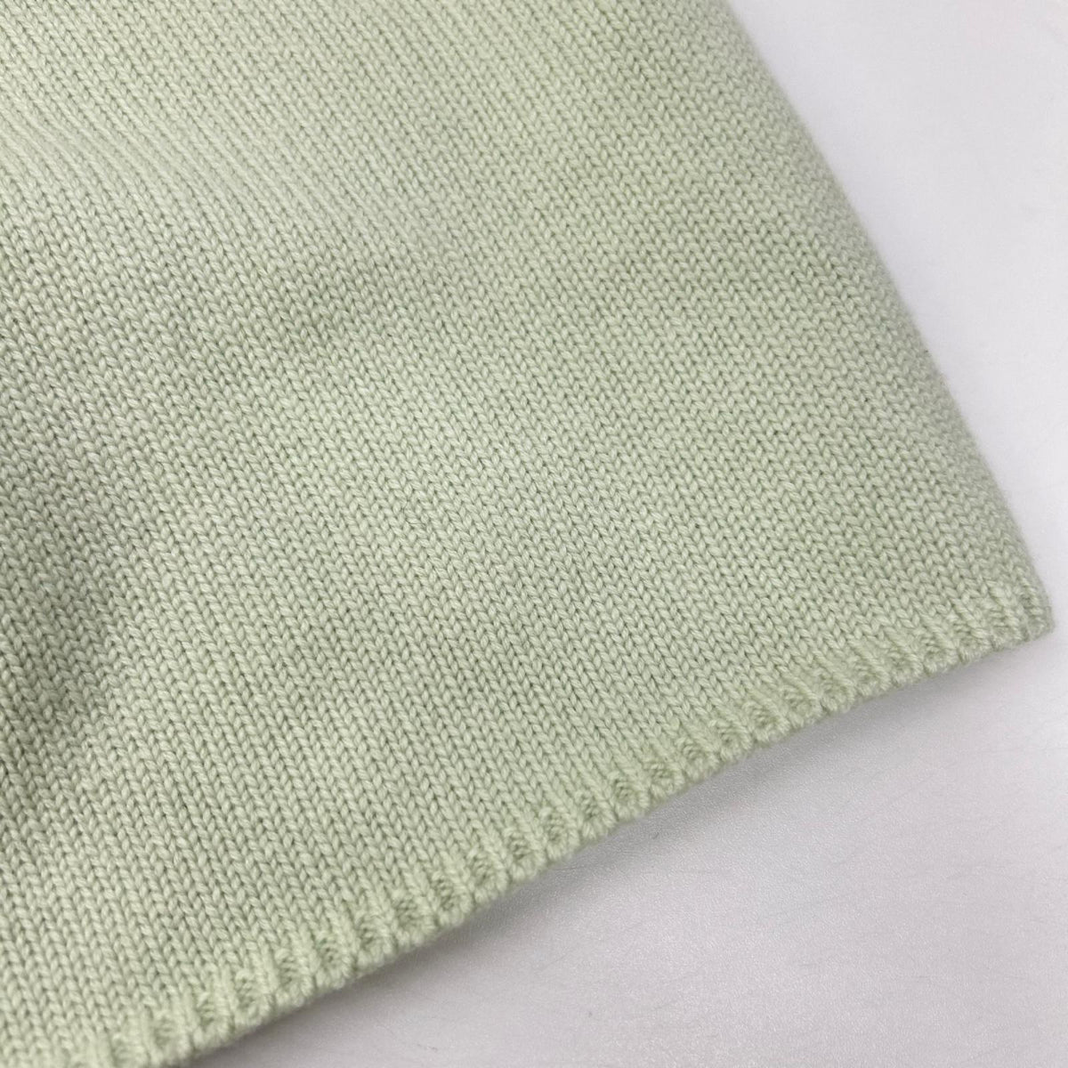 pelleq ペレック KN1003-WS21 ミントグリーン カシミヤ100 パフスリーブ ニット トップス