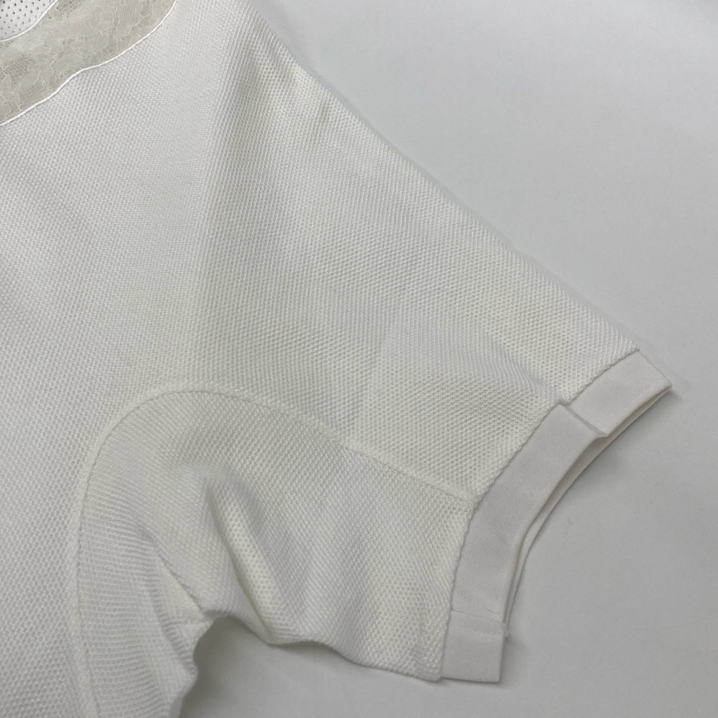 BURBERRY 【Excellent Condition/Domestic Authentic】8066318 Lace Trim Polo Shirt/ Top