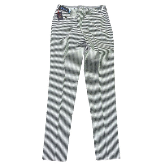 Like New Cotton Blend Stripe Pants Bottoms Men's White x Gray M FP3184 Bottoms M Men's
