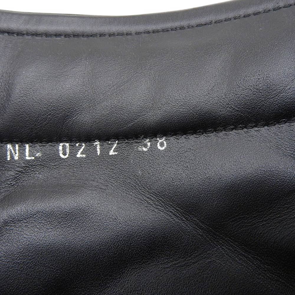 LOUIS VUITTON ルイヴィトン 新品同様 ムーンライト ドット柄 オープントゥ ブーツ シューズ レディース 黒 ブラック 38 シューズ 38