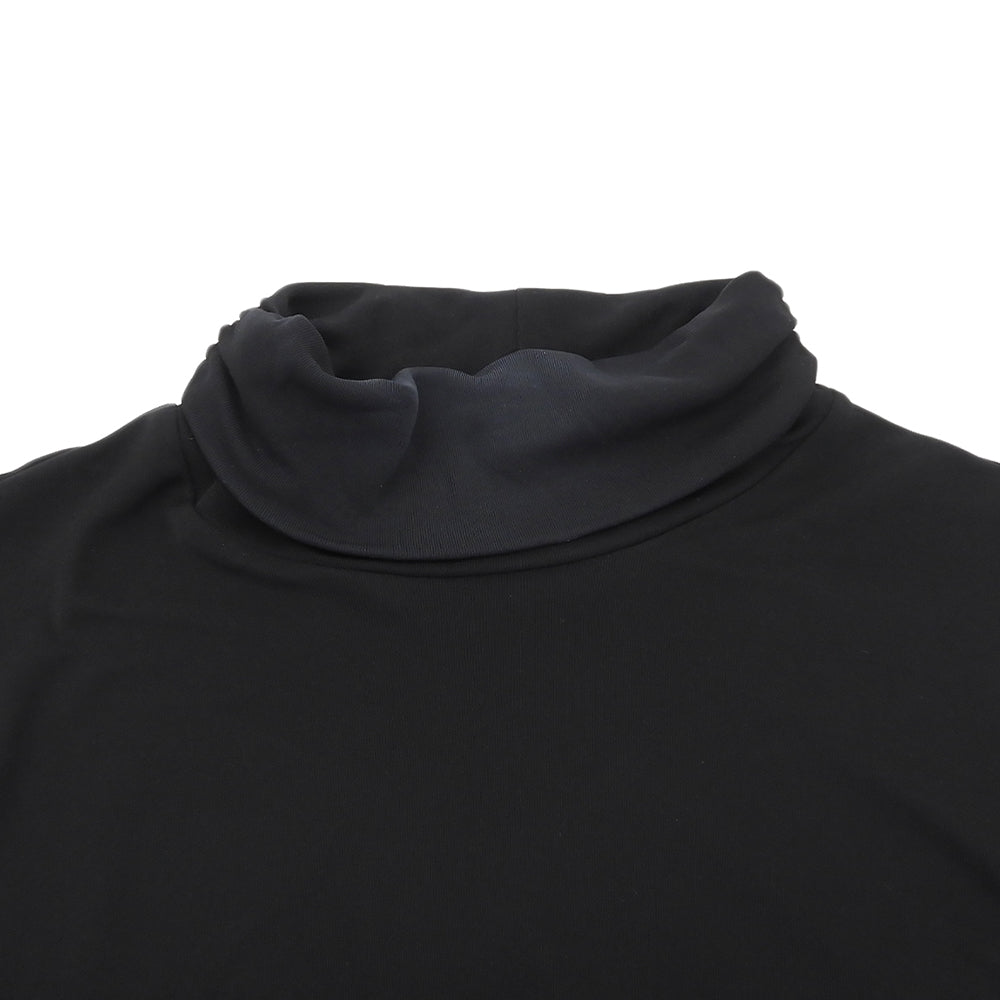LANVIN ランバン 美品 シルク タートルネック カットソー トップス レディース ブラック 38 2919701 トップス