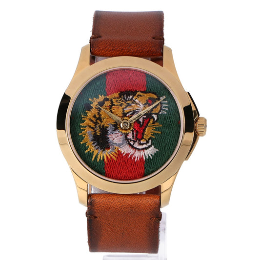 GUCCI グッチ YA126497 G-TIMELESS マルシェ・デ・メルヴェイユ タイガークオーツ時計 腕時計