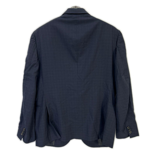 LOUIS VUITTON ルイヴィトン RM191F IQE HGCF4E 19年製 ネイビー チェック 2B テーラードジャケット ジャケット