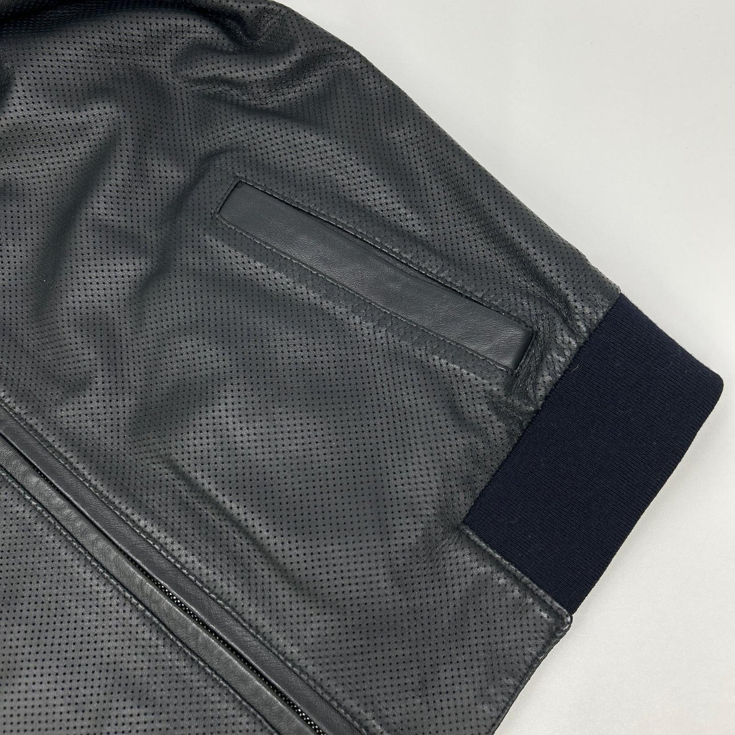 EMMETI エンメティー ブラック パンチング レザー ジャケット ジャケット