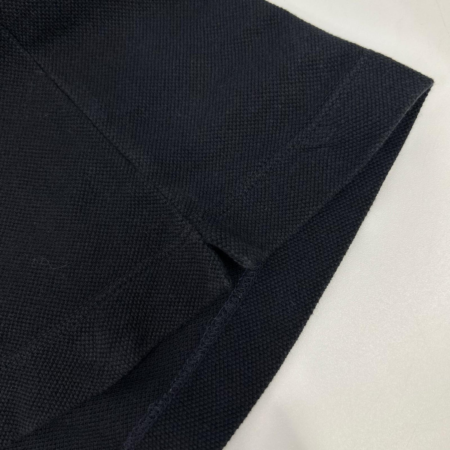 BOTTEGA VENETA ボッテガヴェネタ ブラック コットン ワッペン ポロシャツ トップス