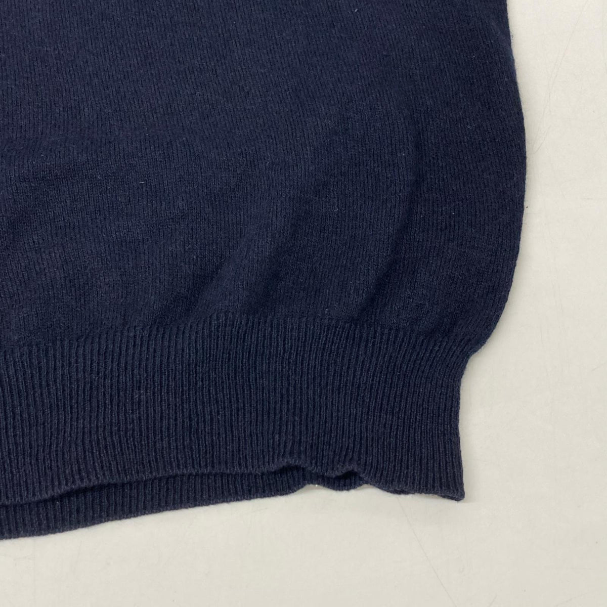 BOTTEGA VENETA ボッテガヴェネタ ネイビー カシミヤコットン ジップポケット ニット トップス
