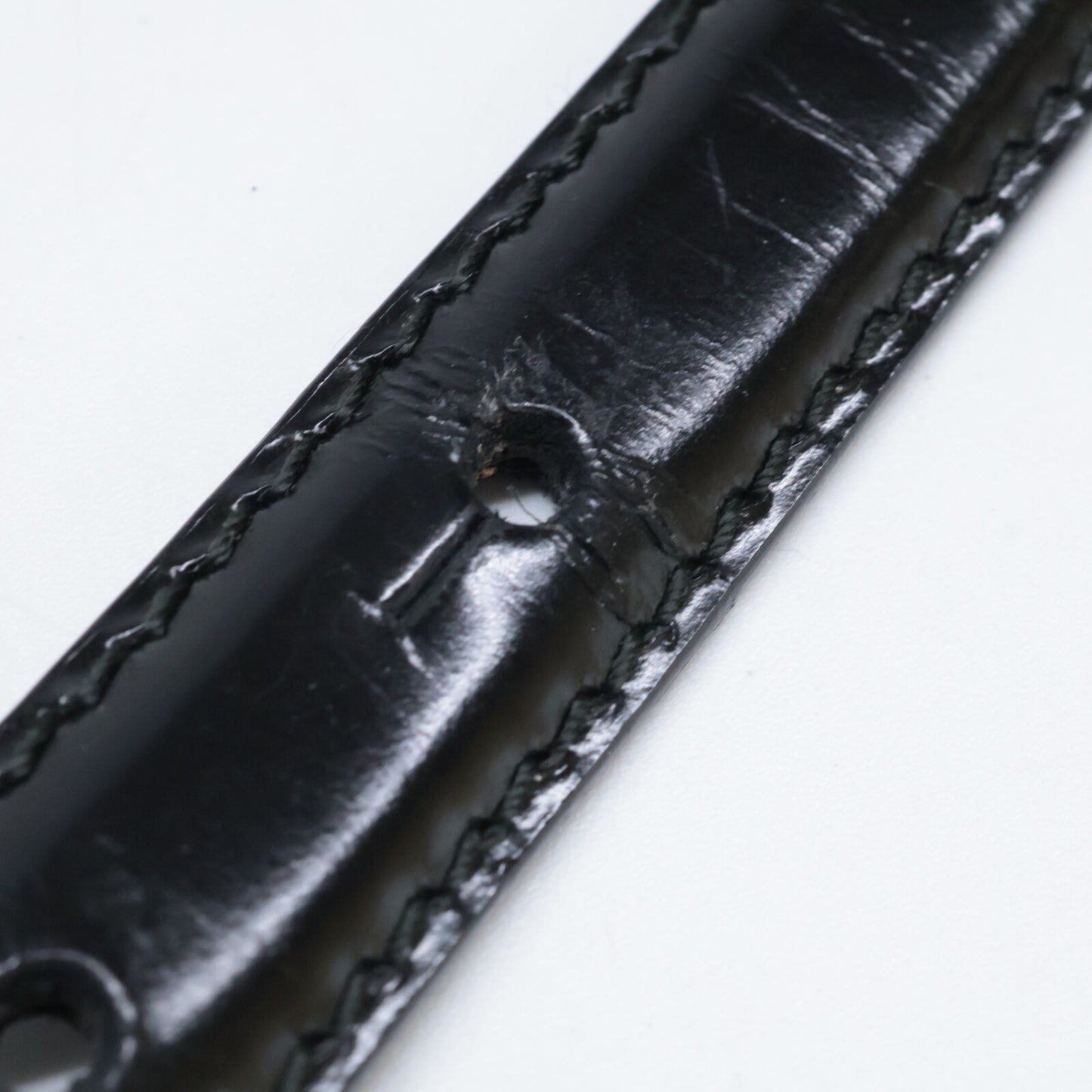 GUCCI グッチ 037・2092・0939・0 ロゴバックル パテントレザー ベルト 65・26