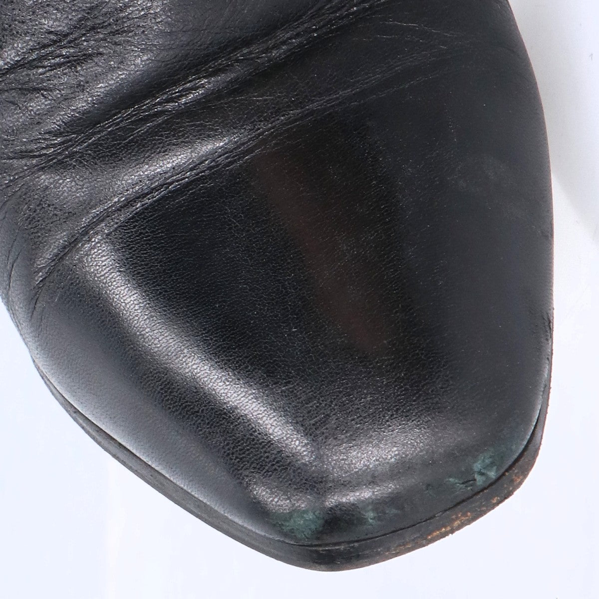 SAINT LAURENT PARIS サンローランパリ 632473 レザー サイドジップ ヒールブーツ/ シューズ 38