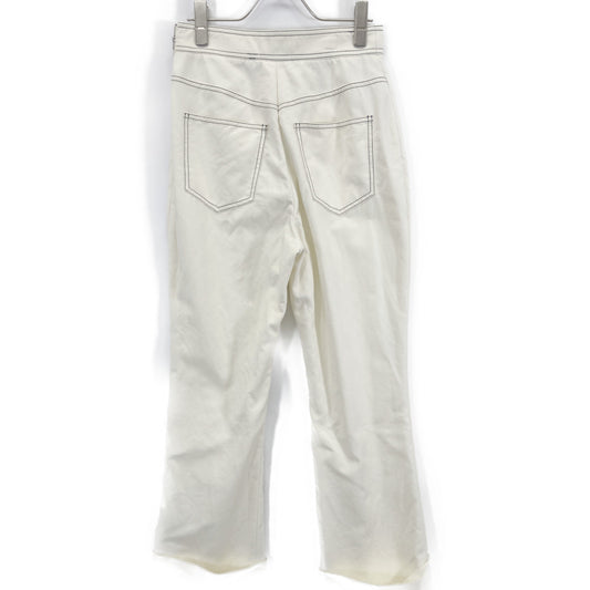 Ivory Cotton Stitch Pants Bottoms 2 Ladies