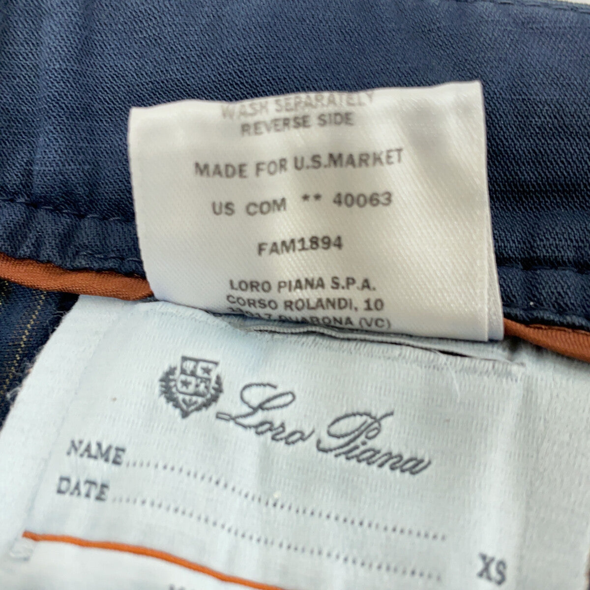 Loro Piana ロロピアーナ ネイビー FAM1894 コットンハーフパンツ ボトムス XS