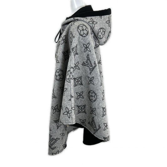 LOUIS VUITTON ルイヴィトン Like New Domestic Authentic 25AW FSCO08 Mahina Monogram Reversible Poncho/Cape Poncho Cape