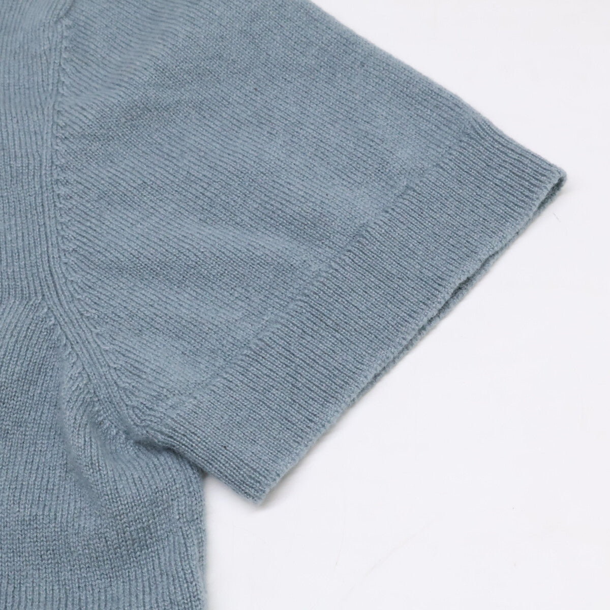 HERMES エルメス 【美品/国内正規】2H2663D1 Hリフト カシミヤ100% 半袖ニットセーター トップス