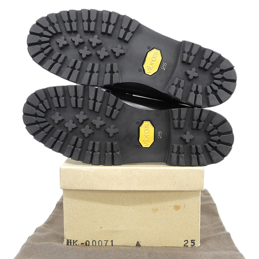 COMMEdesGARCONS HOMME Like-new Tanaka Homme Vibram-sole coin loafers men's black 25 HK-00071 90s