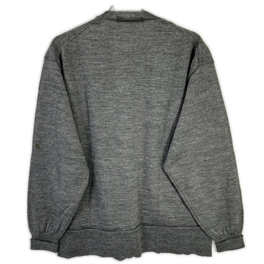 COMMEdesGARCONS HOMME コムデギャルソンオム 00s 田中オム HE-N003 グレー 透かしプリント ニットカーディガン トップス