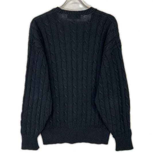 COMMEdesGARCONS HOMME コムデギャルソンオム 80s 1989年 田中オム HN-020050 ブラック アランニット トップス