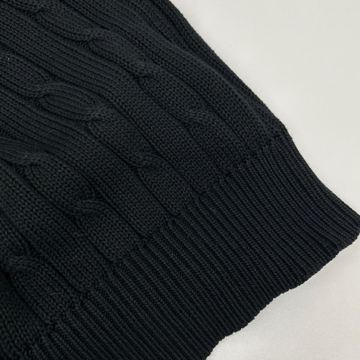 COMMEdesGARCONS HOMME コムデギャルソンオム 80s 1989年 田中オム HN-020050 ブラック アランニット トップス
