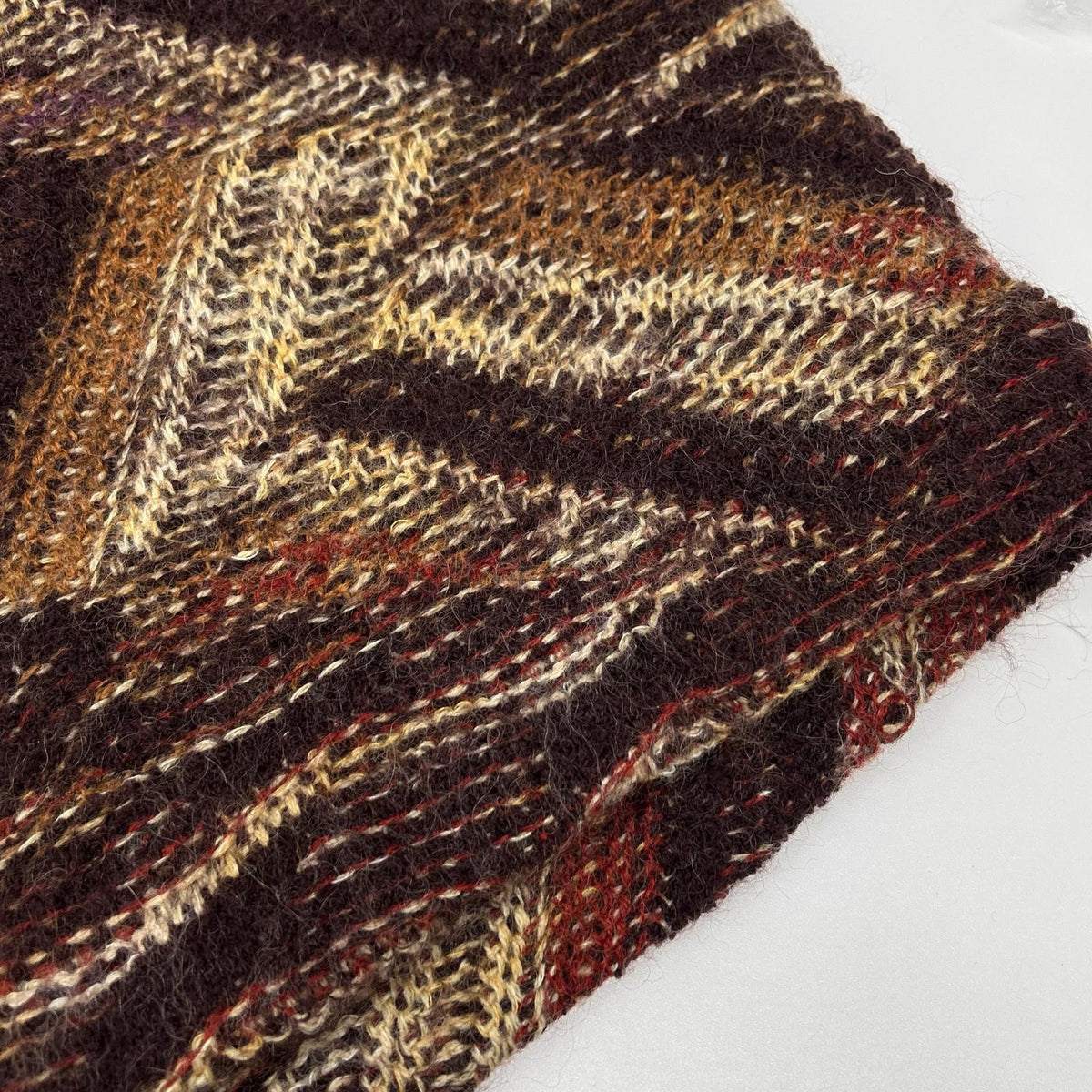 MISSONI ミッソーニ 90s オレンジラベル マルチカラー フーディーニットコート コート