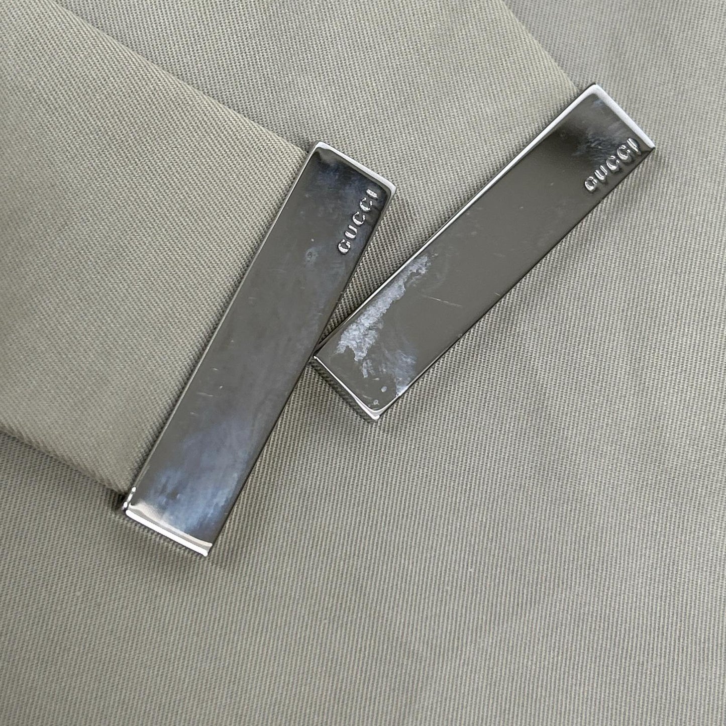 GUCCI グッチ 2010年製 257410 ベージュ ベルト付き ジップコート コート