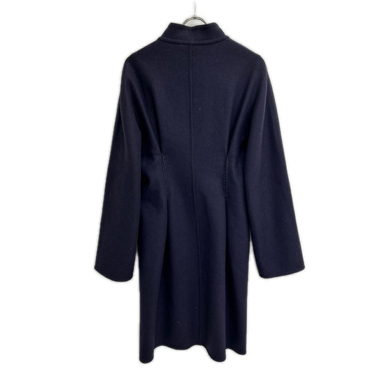 Brioni 135079 Navy Cashmere Double-Breasted Coat
