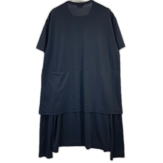 COMME des GARÇONS HOMME PLUS Black PM-T043 24SS Docking T-Shirt Top