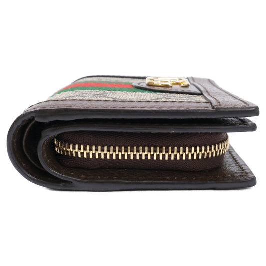 GUCCI グッチ 【新品同様】813296 オフィディア GGスプリーム スモールウォレット 二つ折り財布(小銭入れあり)