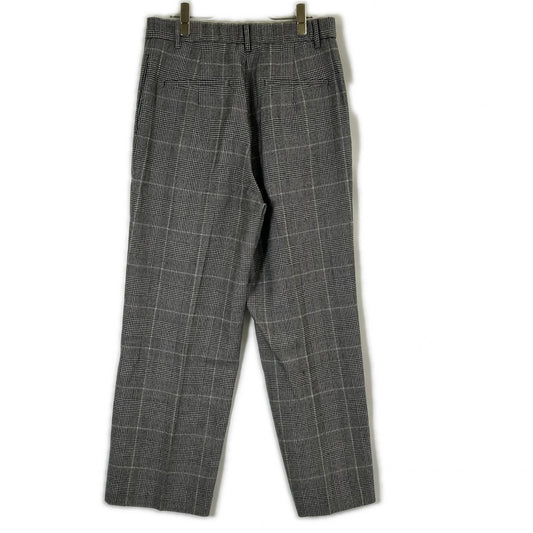 MOGA Moga Glen check B0297CFP099 One-pleat flannel slacks Bottoms