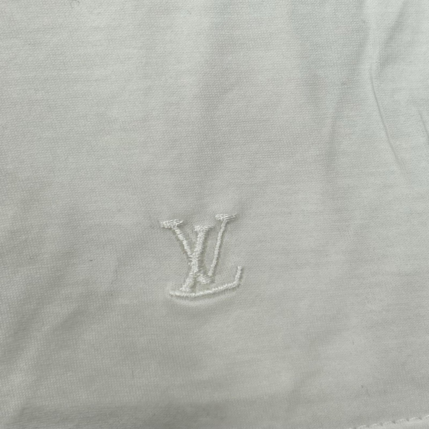 LOUIS VUITTON ルイヴィトン 11年製 MSJR07JB9 ホワイト プリント コットン Tシャツ トップス