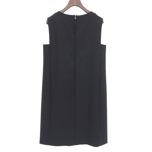 Excellent Condition Back Zipper Sleeveless Dress Women's Wool Blend Black 40 37794-AOFI13P Dress 40 Women's