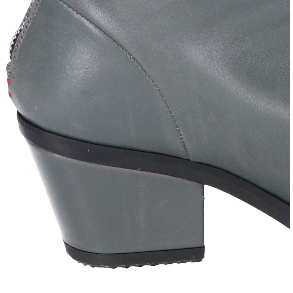 Halmanera Halmanera 23AW Gray GEMA26 Pointed Toe Chunky Short Boots Shoes 36 Women's