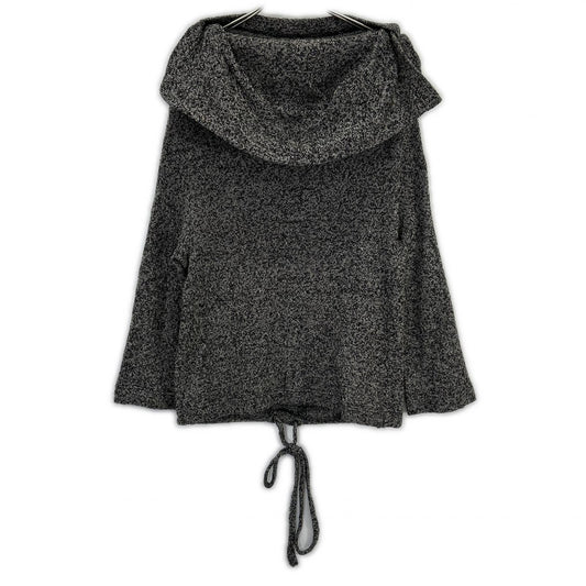 yohjiyamamoto ヨウジヤマモト FP-T77-655 グレー ウール デザインニットプルオーバー トップス