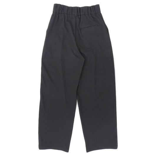 LE CIEL BLEU Rib Jersey Zip Front Pants Bottoms Women's Black 36 25S68310 Bottoms 36 Women's
