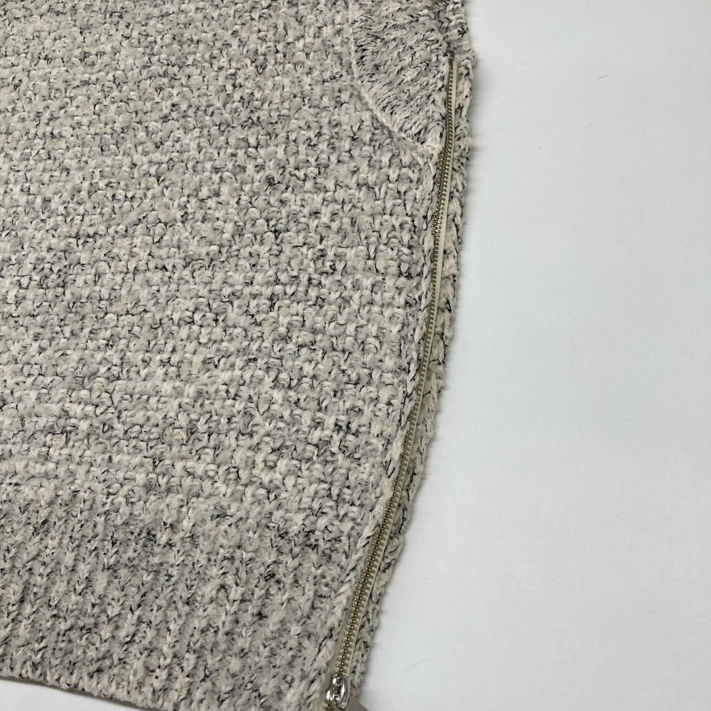 CLANE 15106-2032 23AW Gray Side Zip Tweed Knit Vest Vest 1 Women's