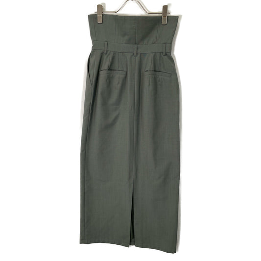 CLANE 15109-6162 23AW Mint 2-Way Fold Marvelt Skirt Long Skirt Skirt 1 Ladies