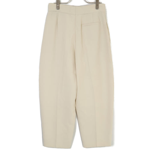 CHLOE Chloe 14SPA21-14S132 Beige Acetate Light Crepe Pants Bottoms 34 Women's