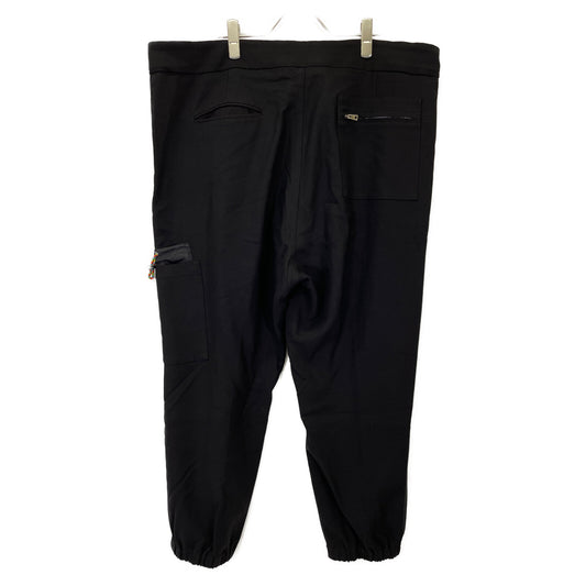 ETRO 1G516 Black Side Pocket Rib Tapered Pants Bottoms 56 Men's