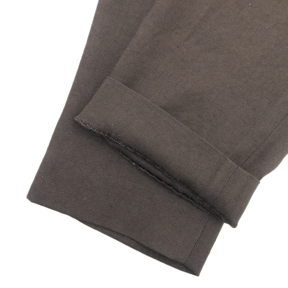 Excellent Condition Linen-like Gathered Jodhpurs Pants Bottoms Women's Brown 36 300FS631-2450 Bottoms 36 Women's