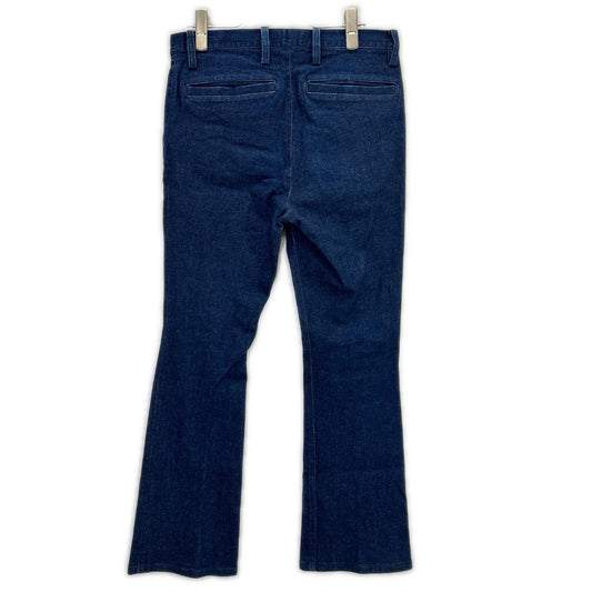 International Gallery BEAMS インターナショナルギャラリービームス 23-23-0027-262 インディゴ コットン センタープレスフレアデニムパンツ ボトムス
