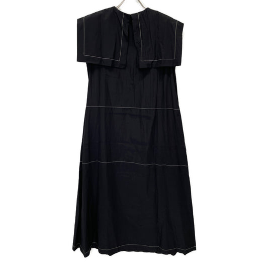 LE PHIL LE PHIL 534-1140500 Black Rustic Lawn Sailor Collar Dress Dress 1 Ladies