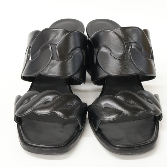 HERMES 爱马仕 【美品】Gaby 60 Gaby 60 Chaine Gourmette Chaine Torsade 粗跟鞋