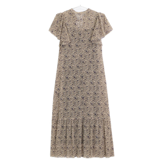 VIVIENNE TAM ヴィヴィアンタム ブラウン キャミソール付き -confiture- VARIOUS PRINTED DRESSES ワンピース