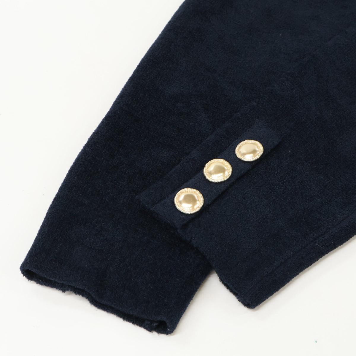 LEMONPLET レモンプレット ネイビー MIFERE 金ボタンカーディガン トップス